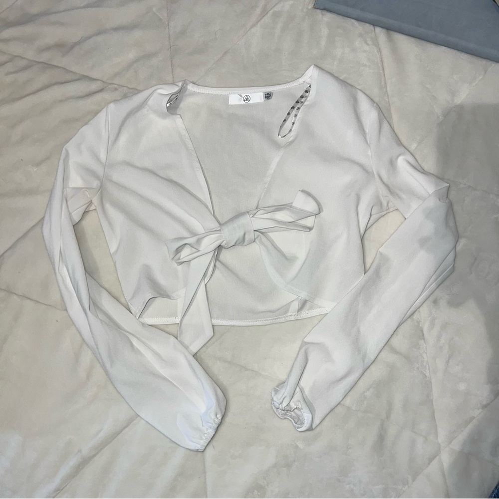 Missguided tie front top